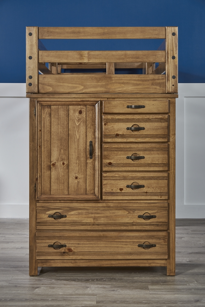 Creekside Chestnut Twin/Twin Step Bunk with Chest - Thumbnail - Image 3