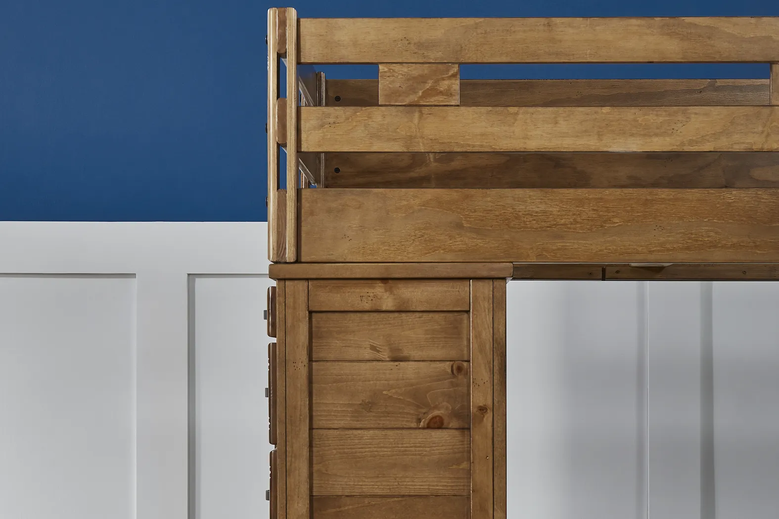Creekside Chestnut Twin/Twin Student Loft Bed with Chest - Image 5