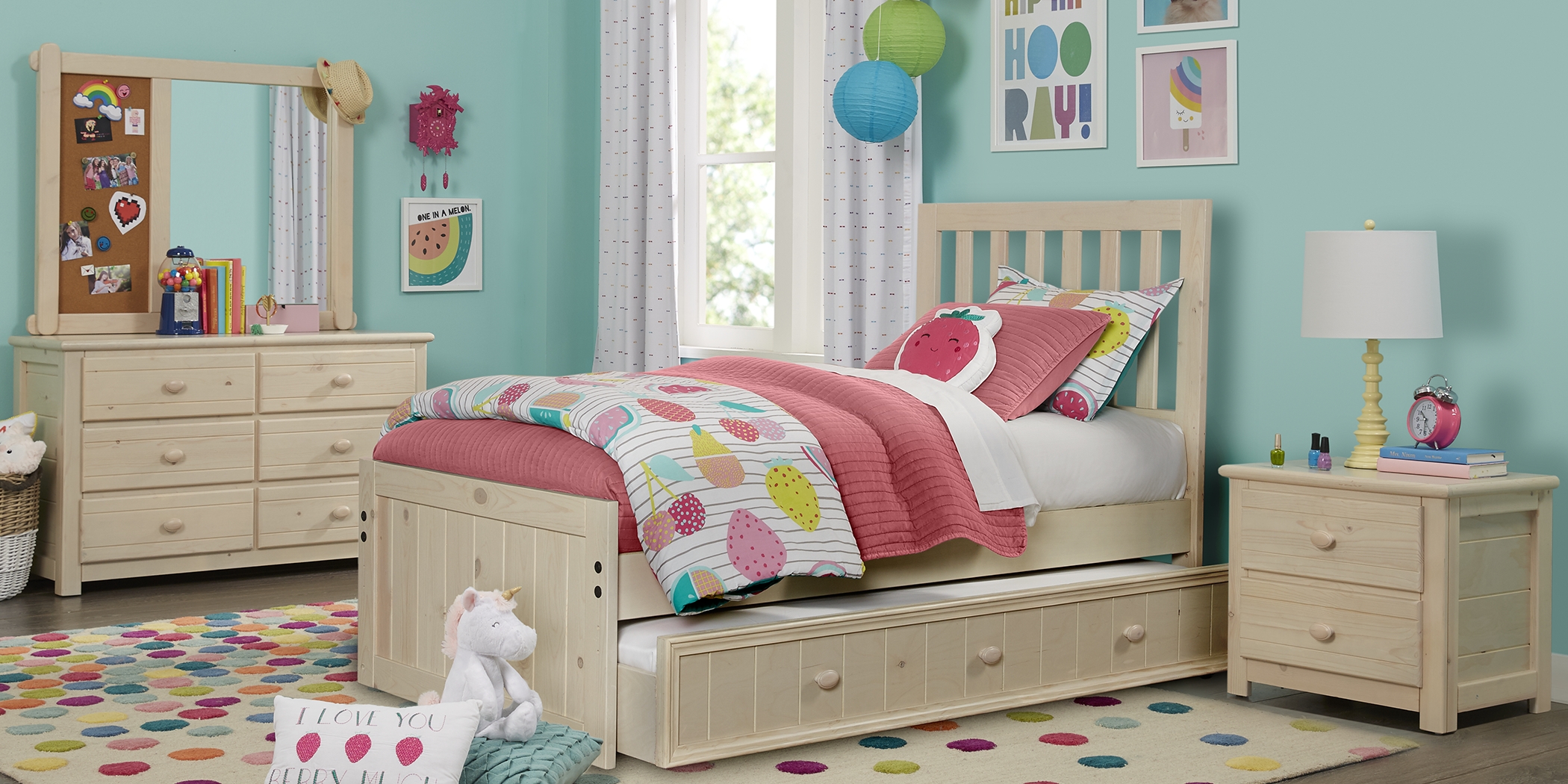 Creekside Stone Wash 5 Pc Full Slat Bedroom - Thumbnail - Image 1