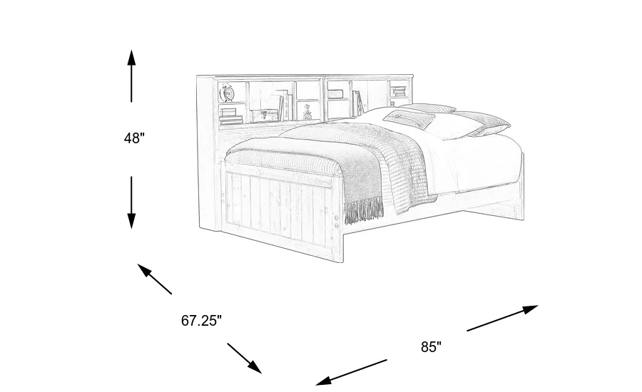 Dimension Image. Please refer to the Dimension Tab on this page for dimension details.