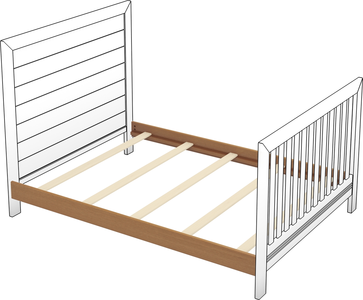 Creekside Taffy 6 Pc Nursery with Toddler & Conversion Rails - Thumbnail - Image 8