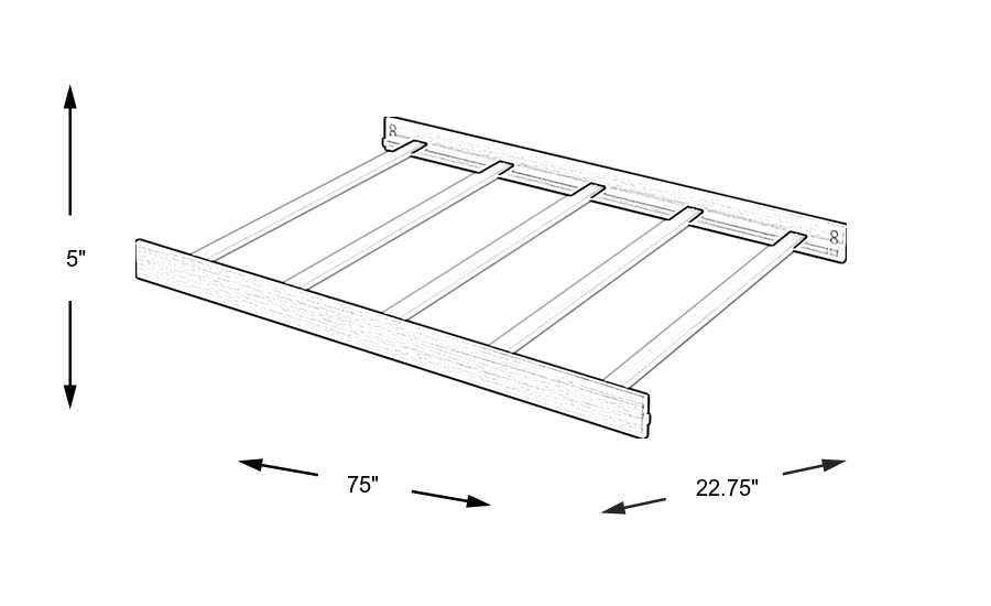 Dimension Image. Please refer to the Dimension Tab on this page for dimension details.