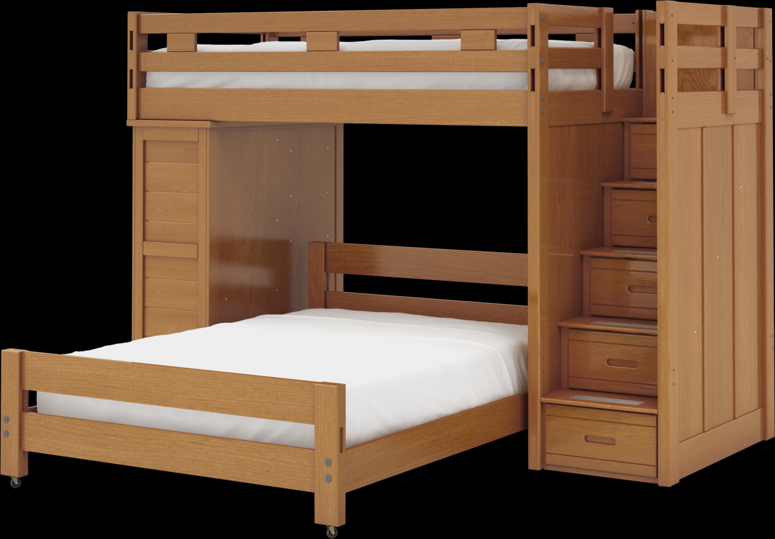 Creekside Taffy Twin/Full Step Bunk Bed w/Chest - Thumbnail - Image 3