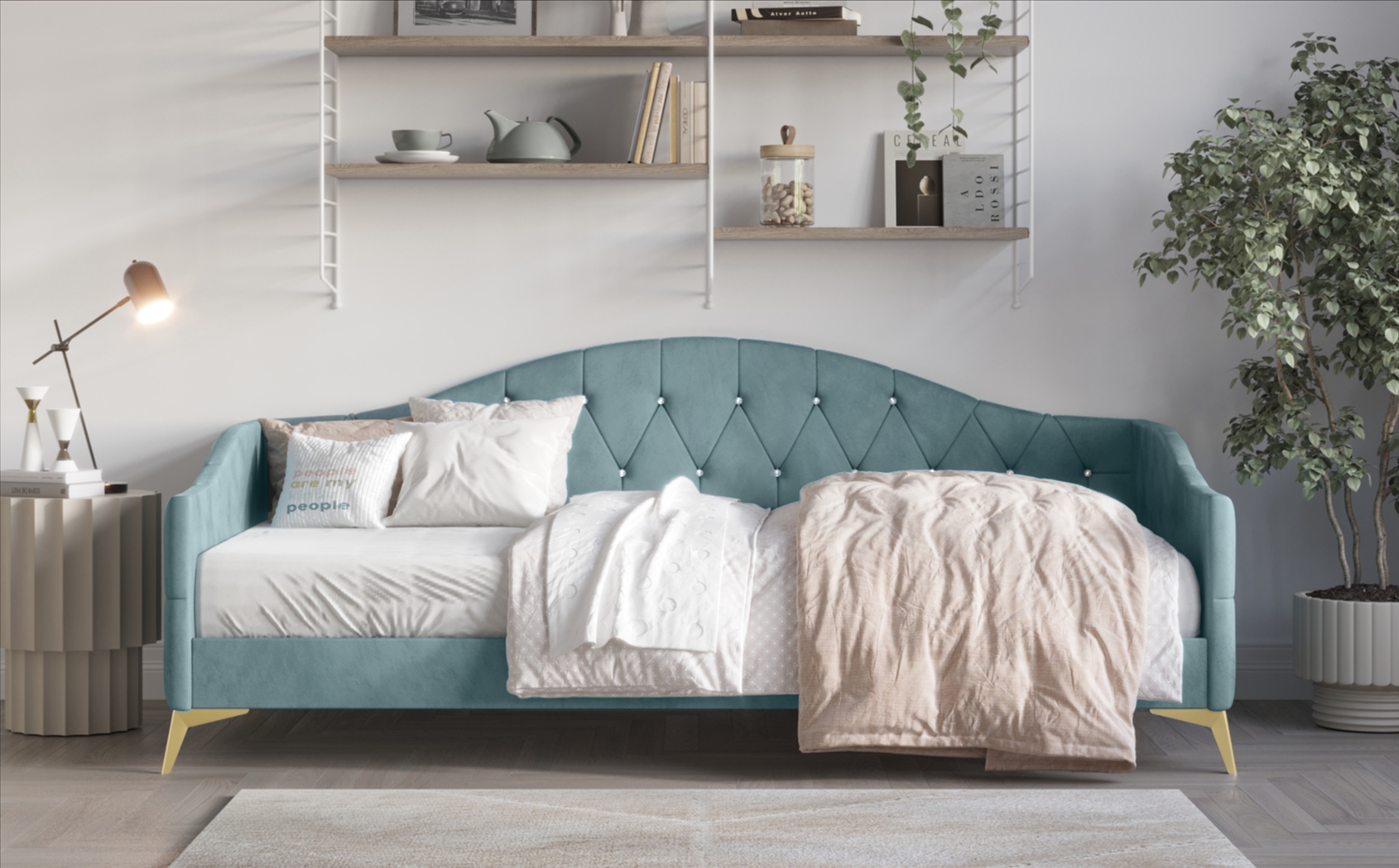 Crefeld Blue Twin Daybed - Thumbnail - Image 3
