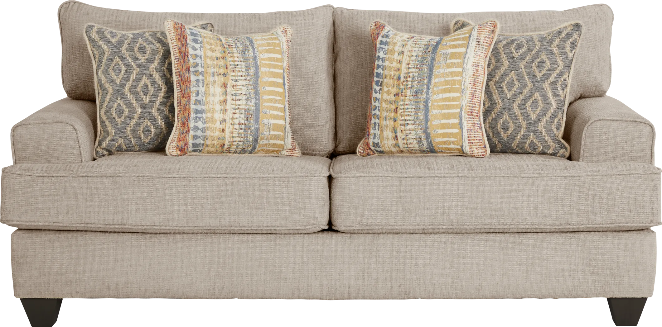 Crescent Bay Beige Gel Foam Sleeper Loveseat - Thumbnail - Image 1