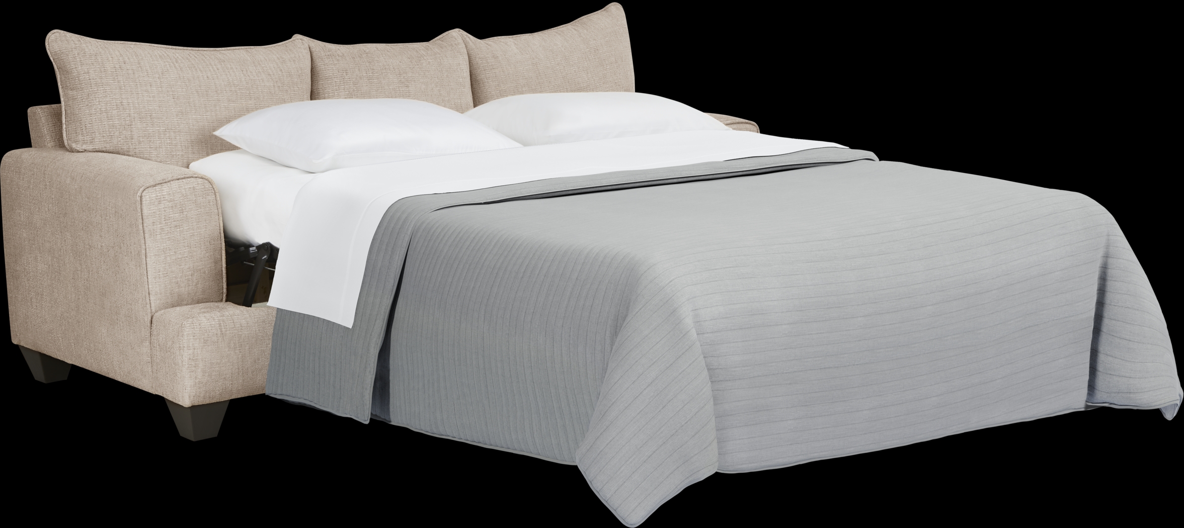 Crescent Bay Beige Gel Foam Sleeper Sofa - Thumbnail - Image 2