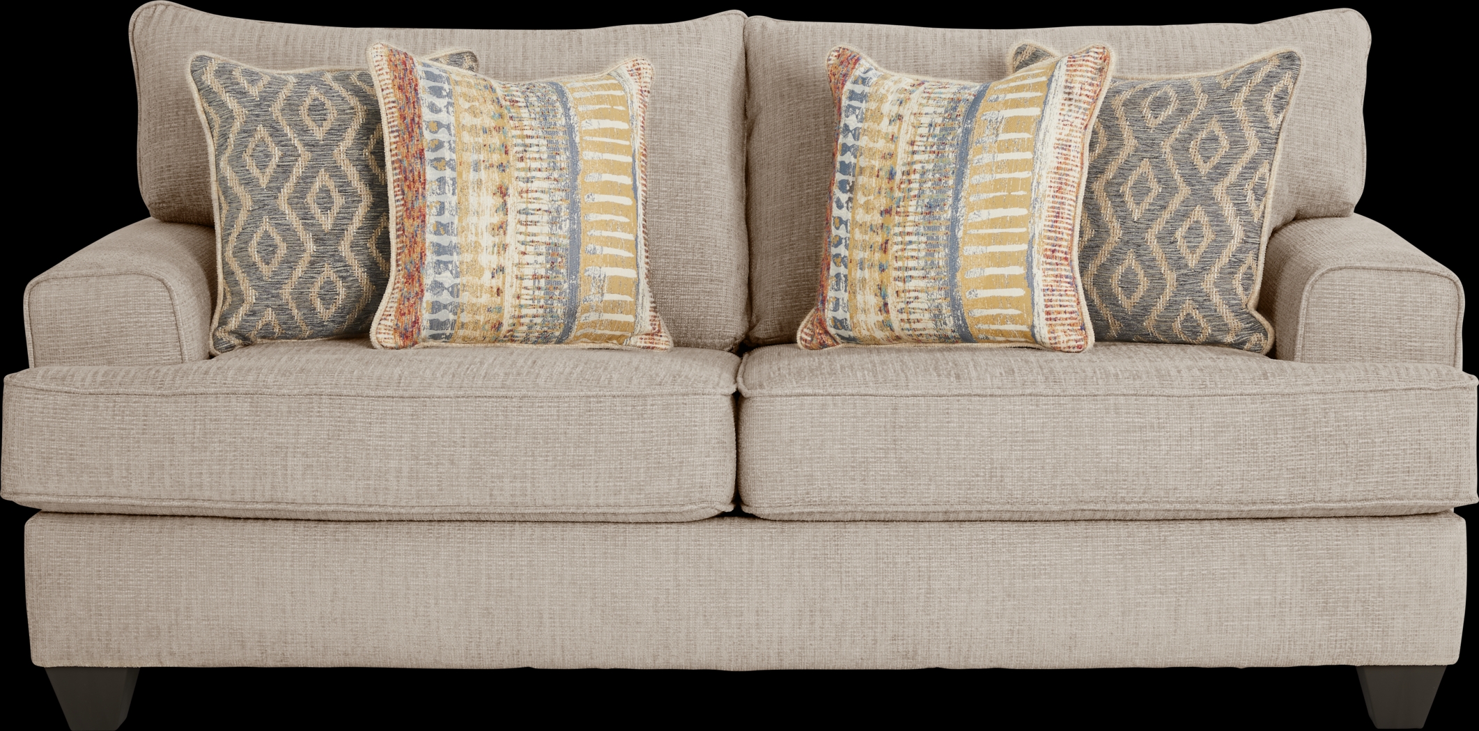 Crescent Bay Beige Sleeper Loveseat - Thumbnail - Image 1