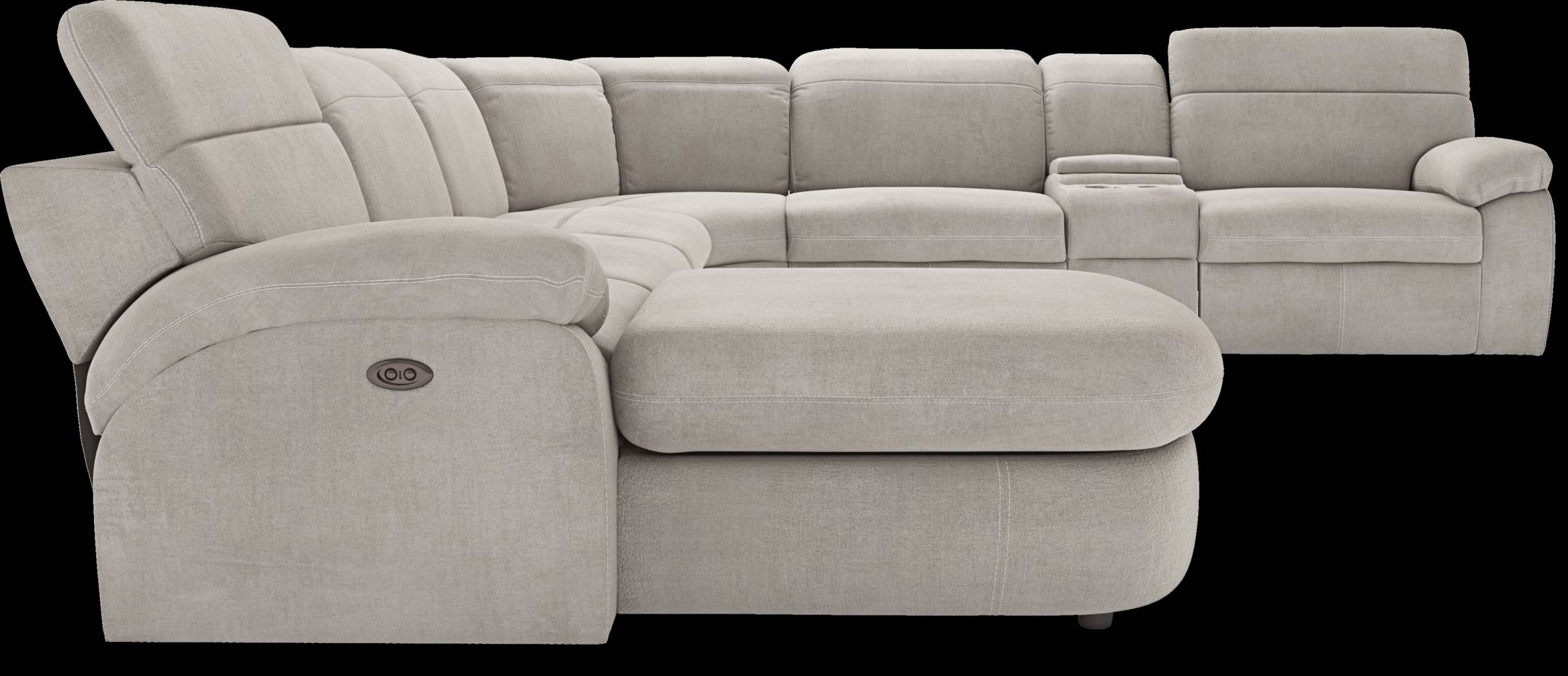 Crescent Place Gray 9 Pc Power Reclining Sleeper Sectional Living Room - Thumbnail - Image 5