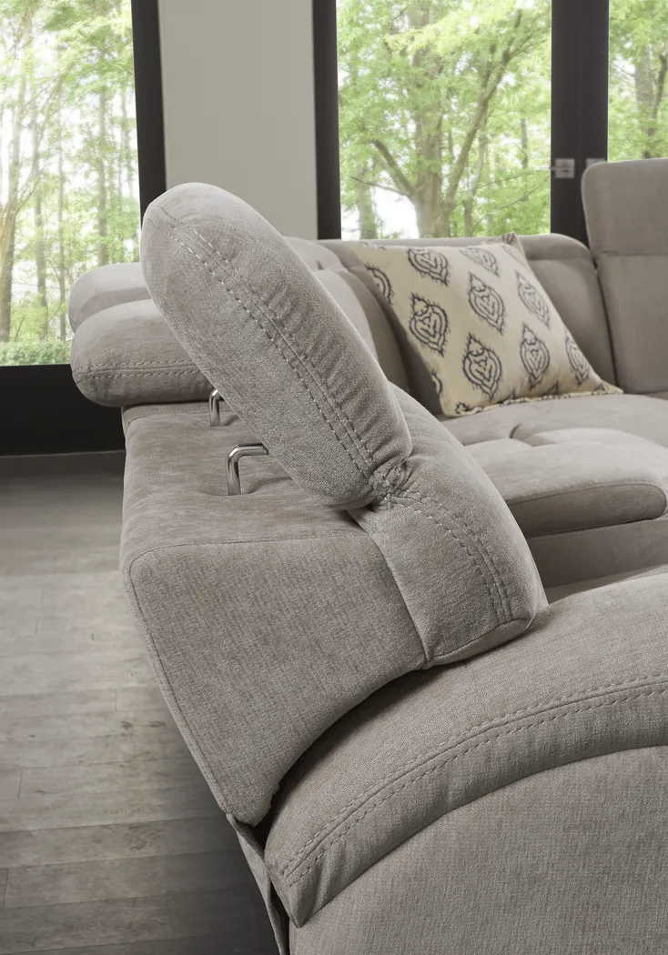 Crescent Place Gray 9 Pc Power Reclining Sleeper Sectional Living Room - Thumbnail - Image 8