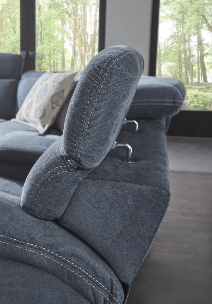 Crescent Place Navy 9 Pc Power Reclining Sleeper Sectional Living Room - Thumbnail - Image 8