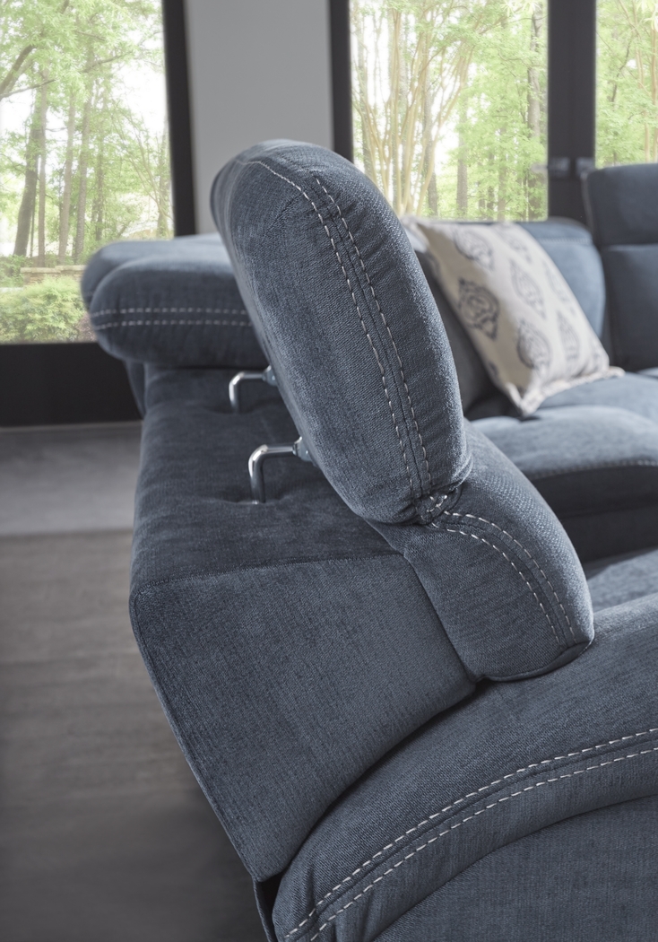 Crescent Place Navy 9 Pc Power Reclining Sleeper Sectional Living Room - Thumbnail - Image 18