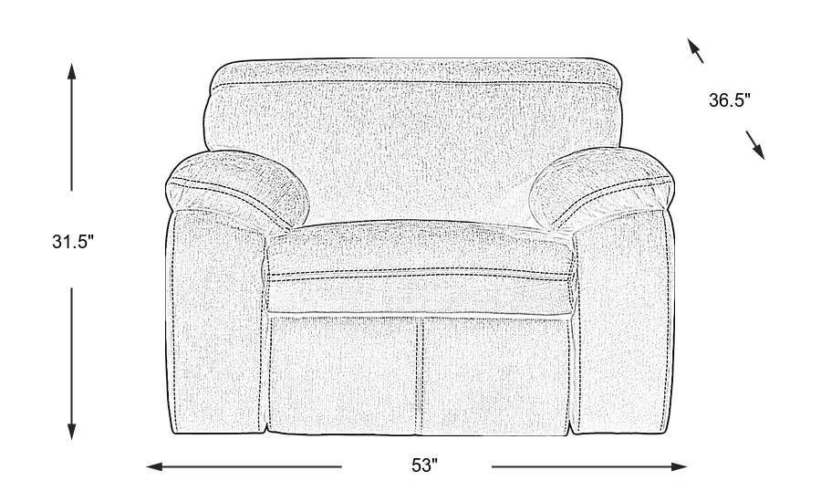 Dimension Image. Please refer to the Dimension Tab on this page for dimension details.