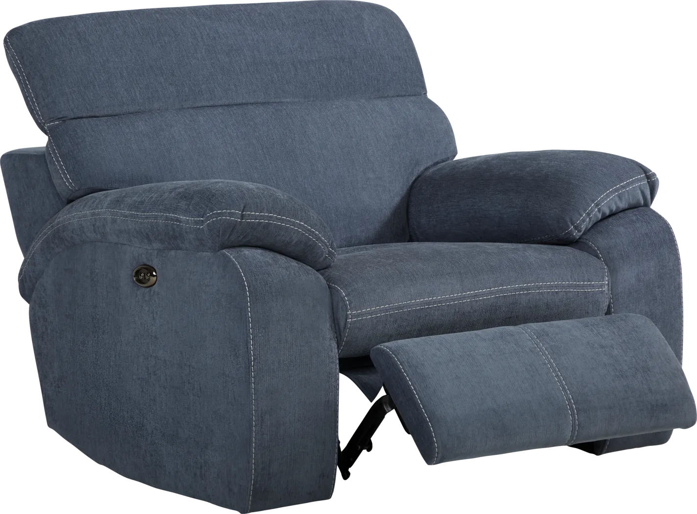 Crescent Place Navy Power Recliner - Thumbnail - Image 1