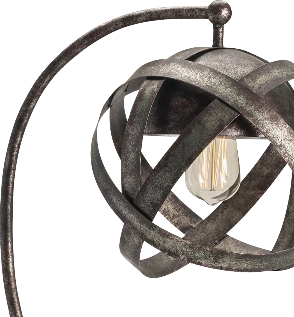 Crescent Sphere Gunmetal Lamp - Thumbnail - Image 4