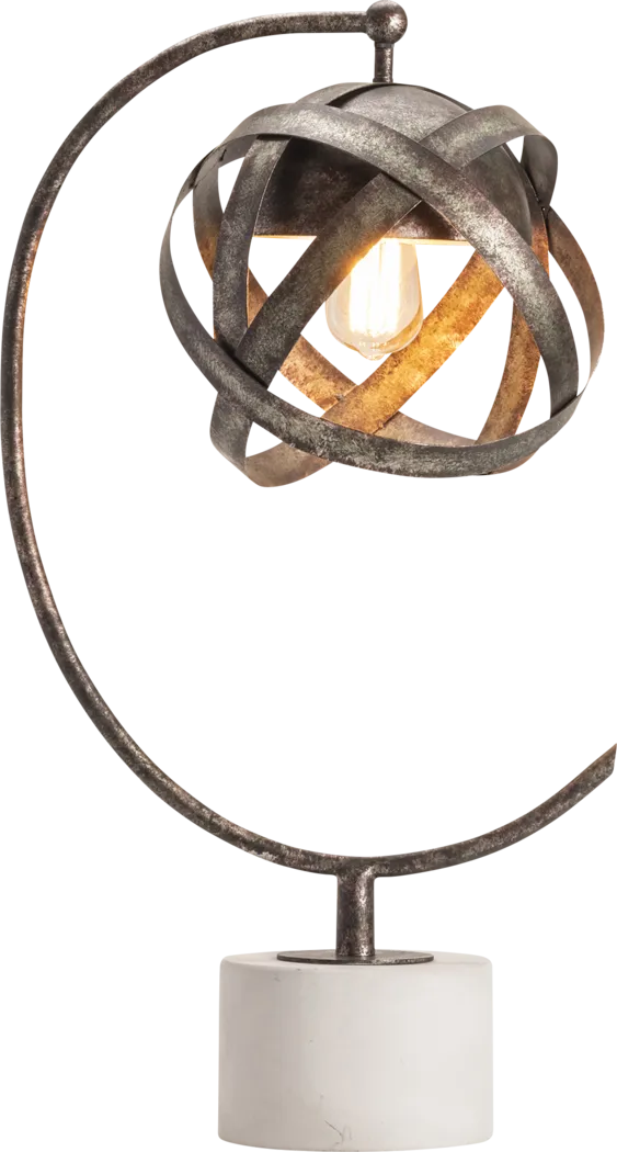 Crescent Sphere Gunmetal Lamp - Thumbnail - Image 1