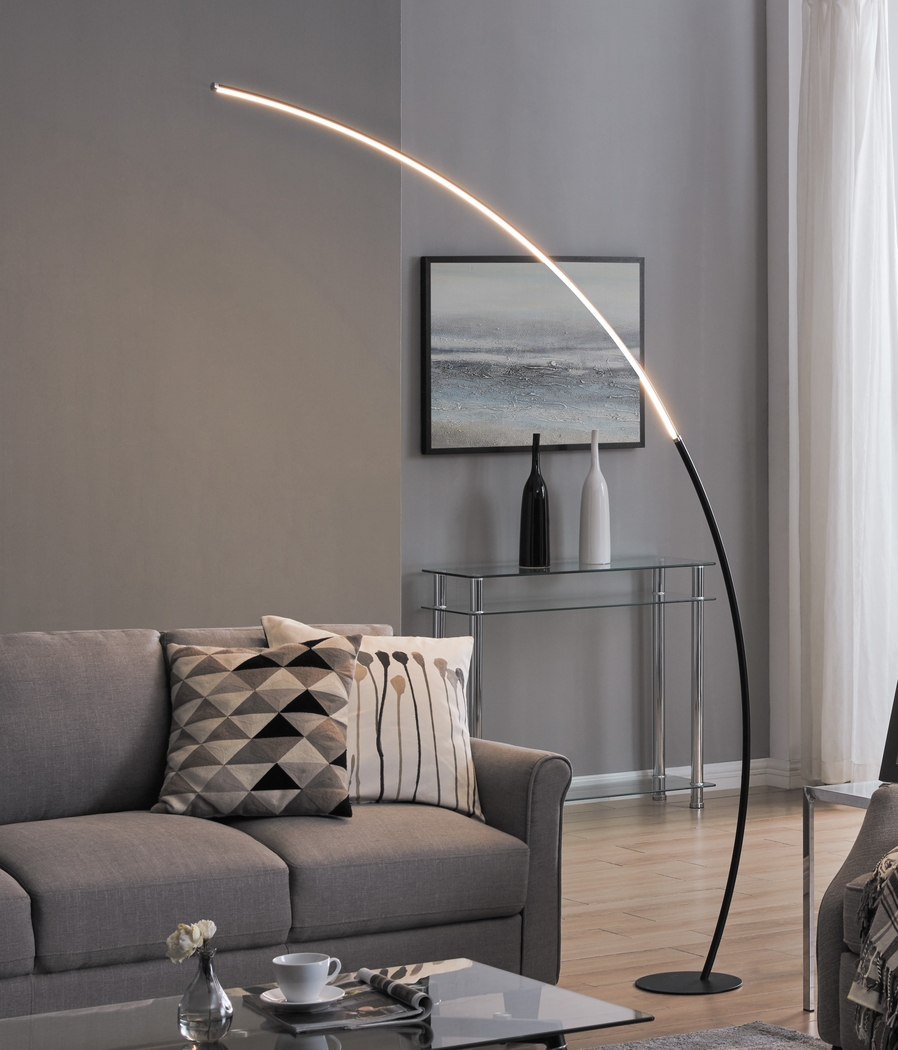 Crescentt Black Floor Lamp - Thumbnail - Image 2