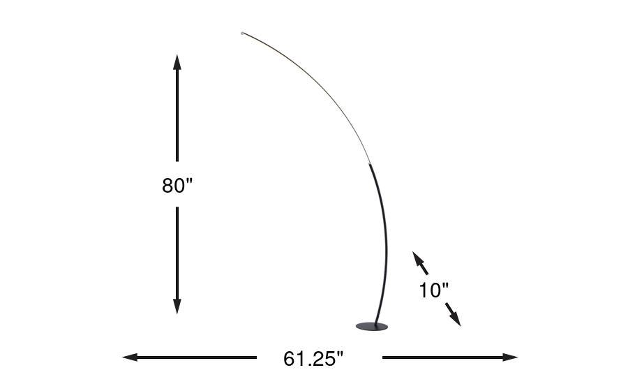 Dimension Image. Please refer to the Dimension Tab on this page for dimension details.