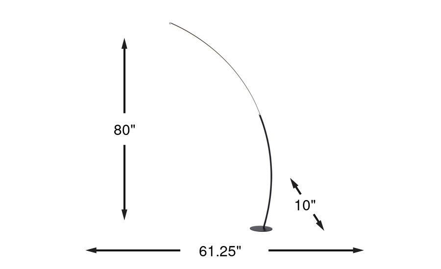 Dimension Image. Please refer to the Dimension Tab on this page for dimension details.