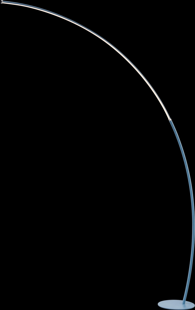 Crescentt Blue Floor Lamp - Thumbnail - Image 1