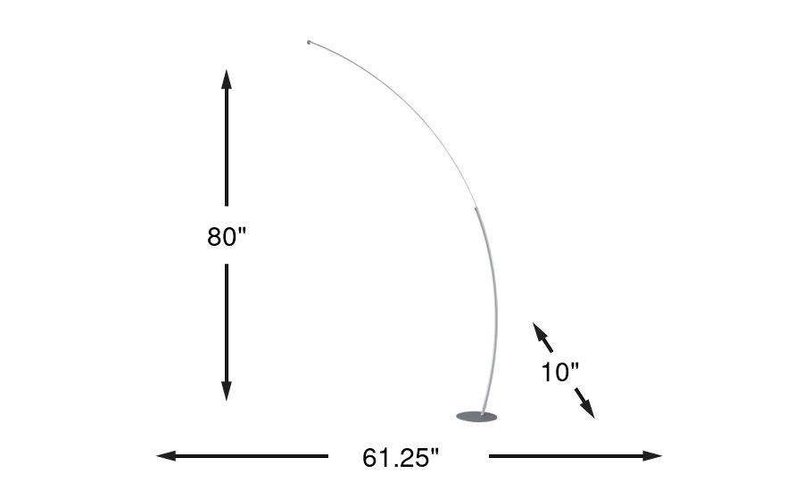Dimension Image. Please refer to the Dimension Tab on this page for dimension details.