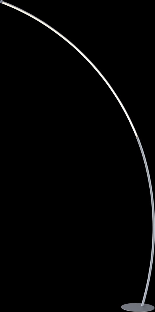 Crescentt Silver Floor Lamp - Thumbnail - Image 1