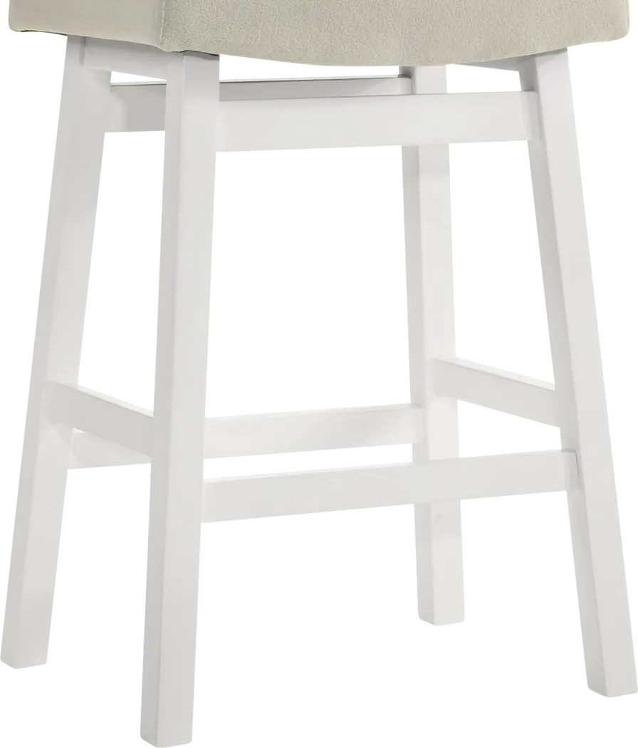 Crescroft White Counter Height Stool - Thumbnail - Image 4