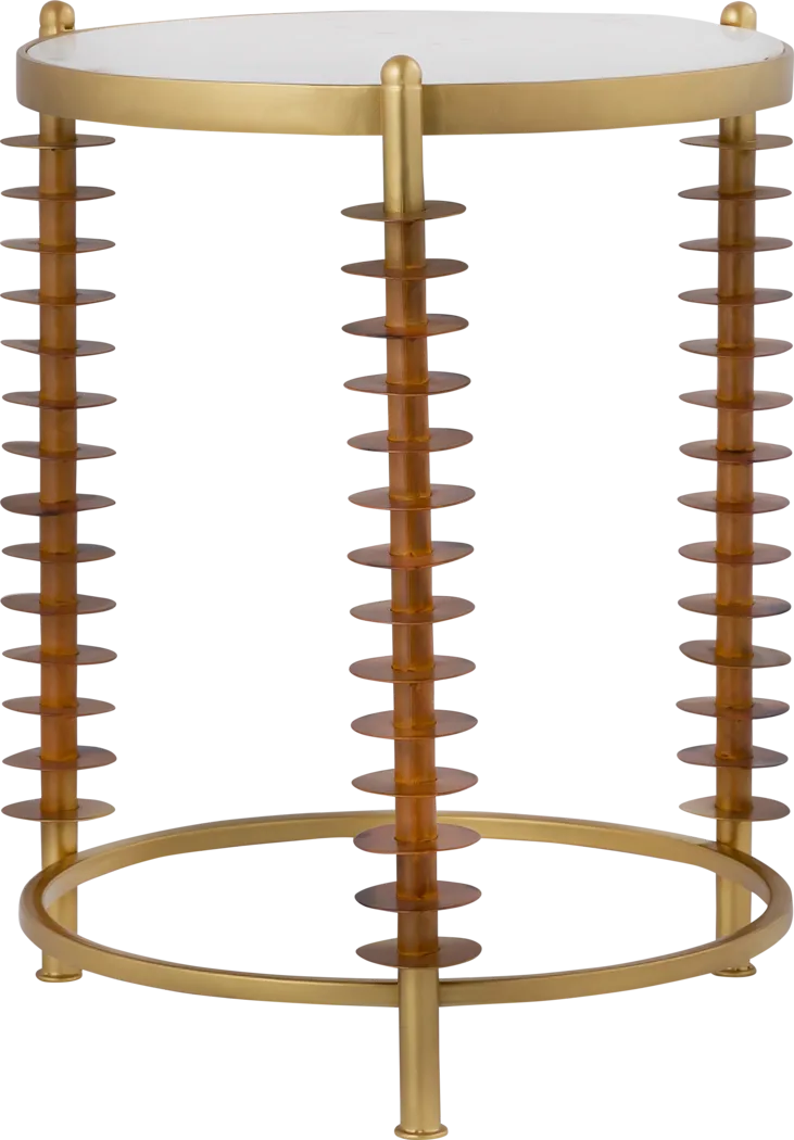 Creselle Brass Side Table - Thumbnail - Image 3