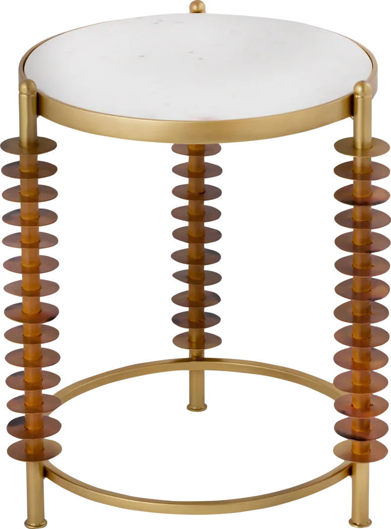 Creselle Brass Side Table - Thumbnail - Image 1