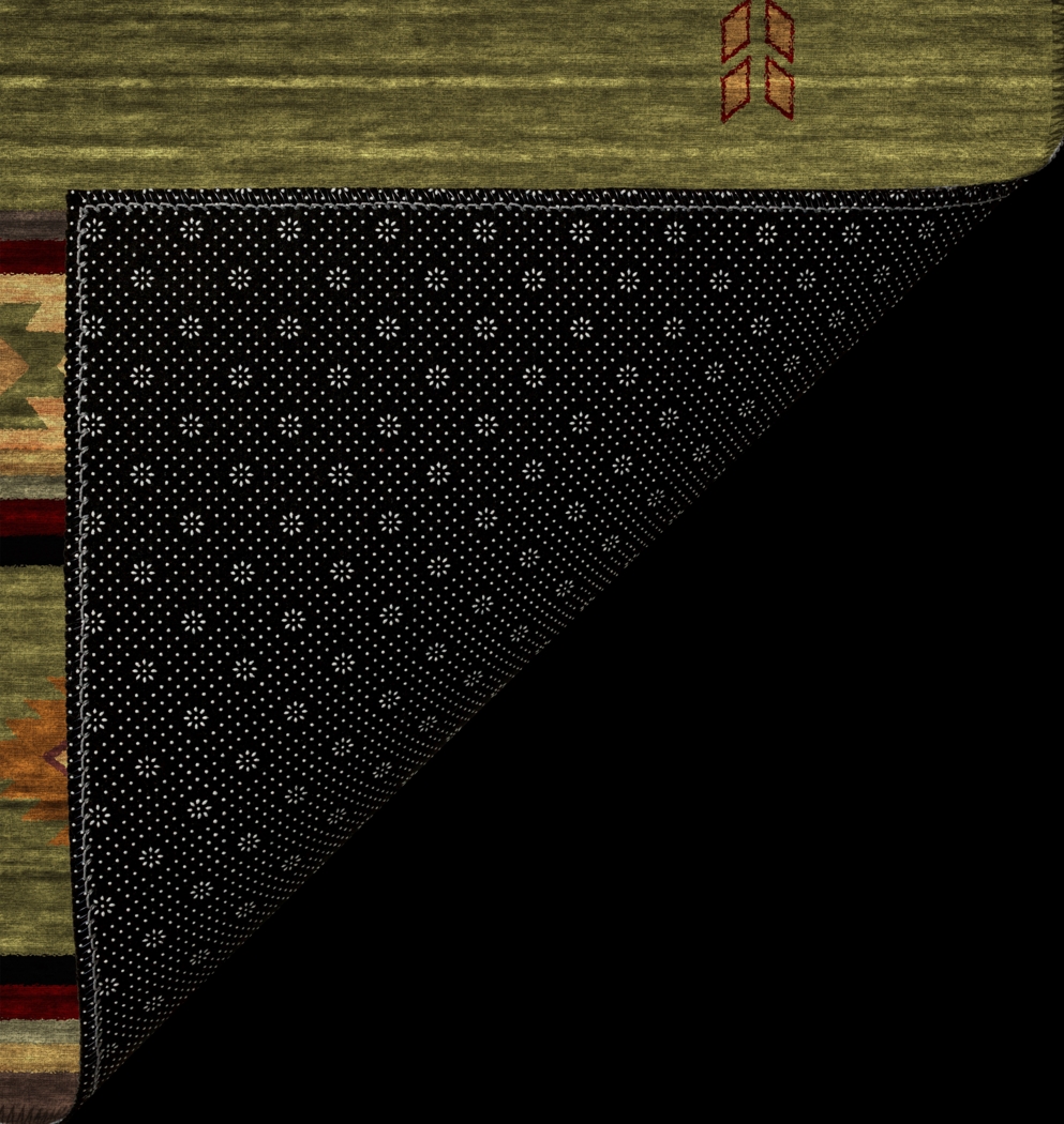 Barinza Green 3' x 5' Rug - Thumbnail - Image 4