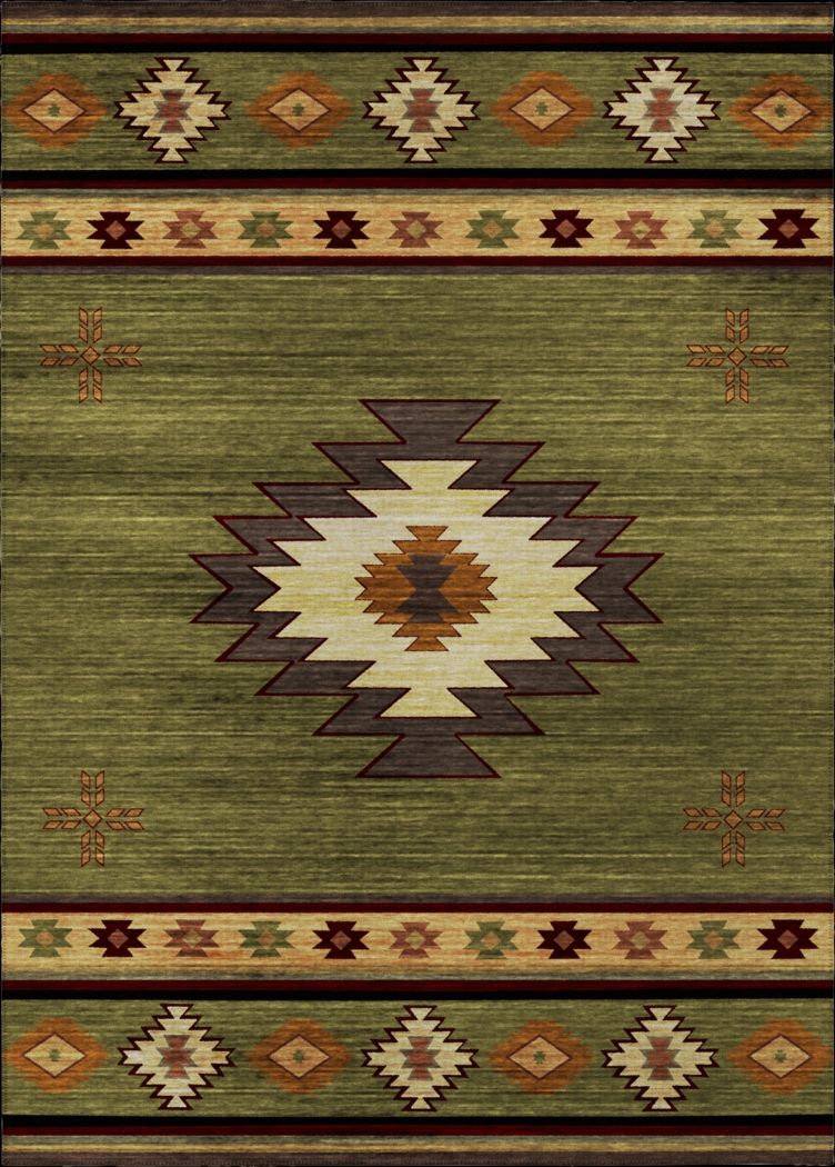 Barinza Green 8' x 10' Rug - Thumbnail - Image 1