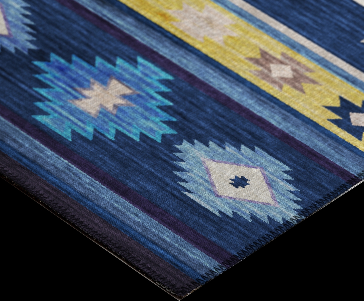 Barinza Blue 8' x 10' Rug - Thumbnail - Image 3