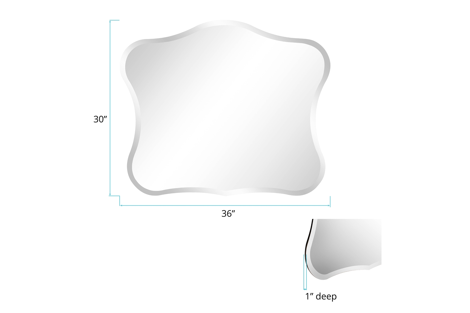 Cresson Gray Mirror - Thumbnail - Image 2