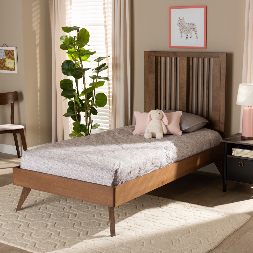 Cresstone Brown Twin Bed - Thumbnail - Image 7
