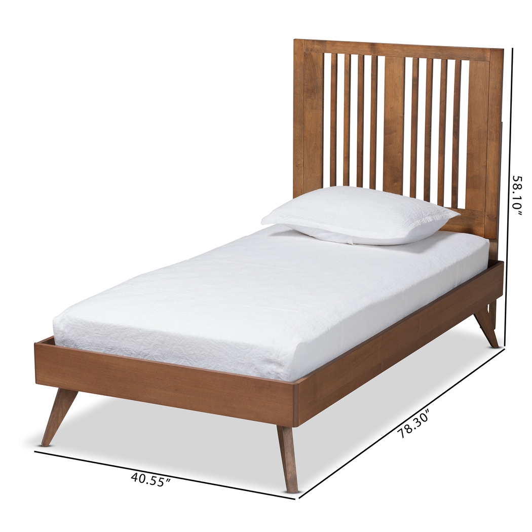Cresstone Brown Twin Bed - Thumbnail - Image 8
