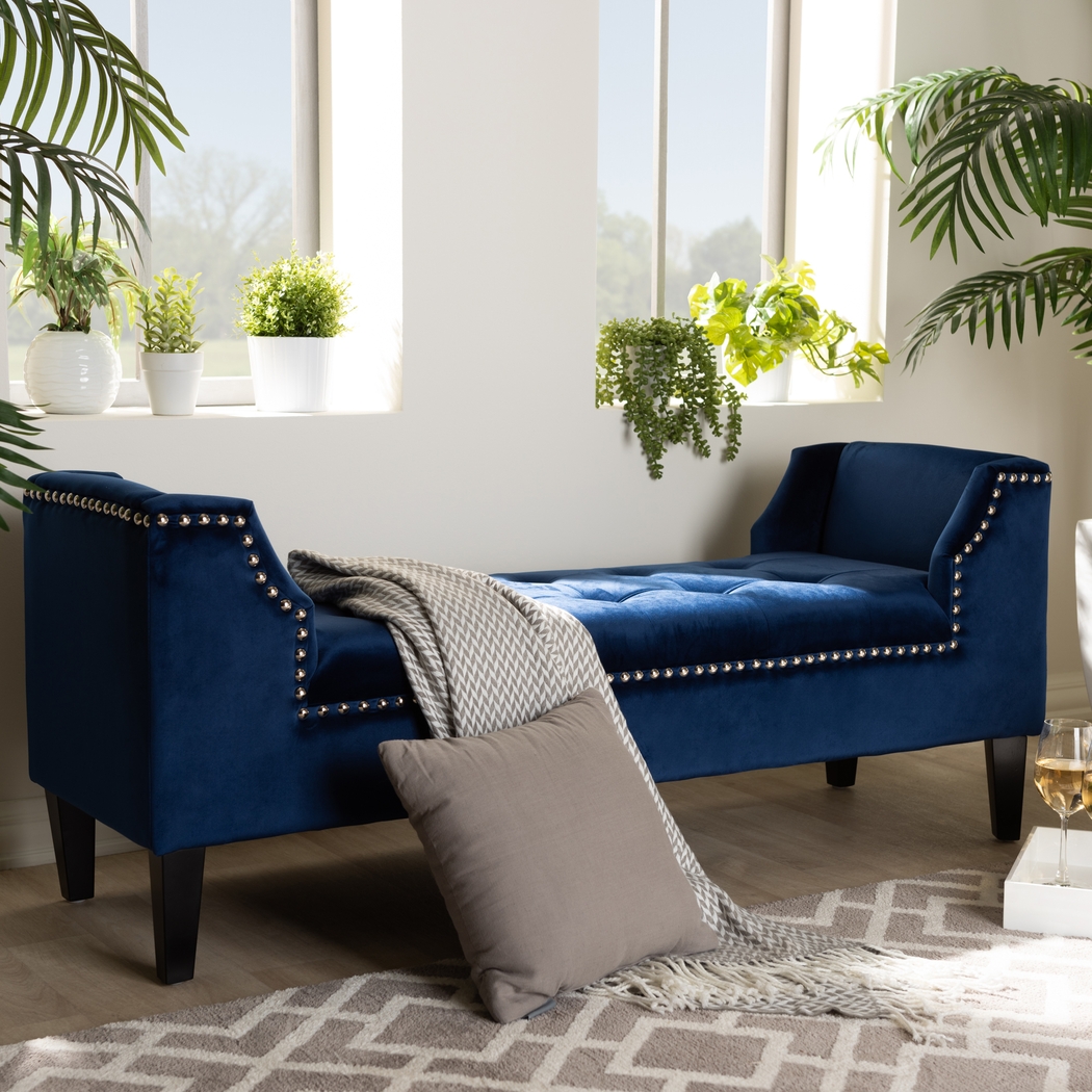 Crestaire Blue Accent Bench - Thumbnail - Image 2