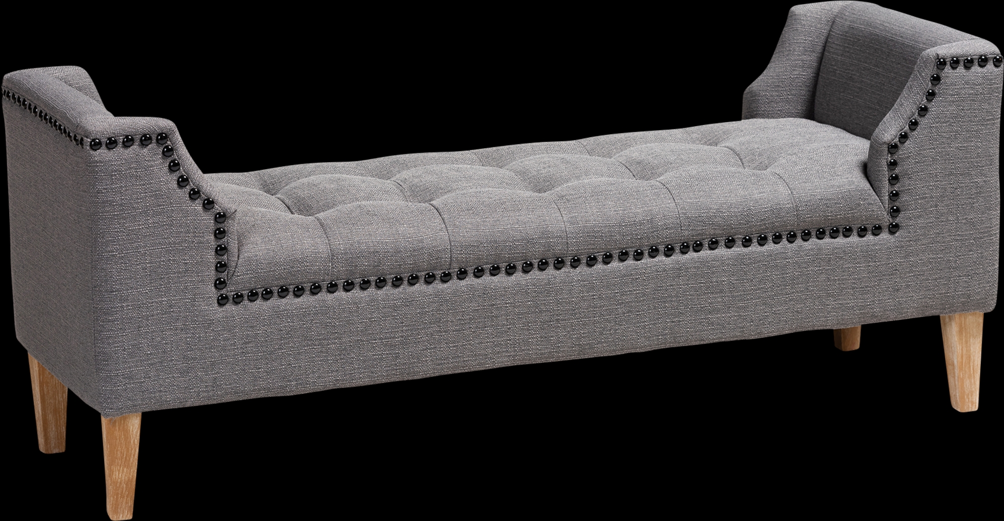Crestaire Gray Accent Bench - Thumbnail - Image 1