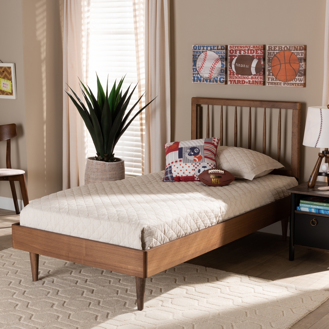 Crestbrook Brown Twin Bed - Thumbnail - Image 7