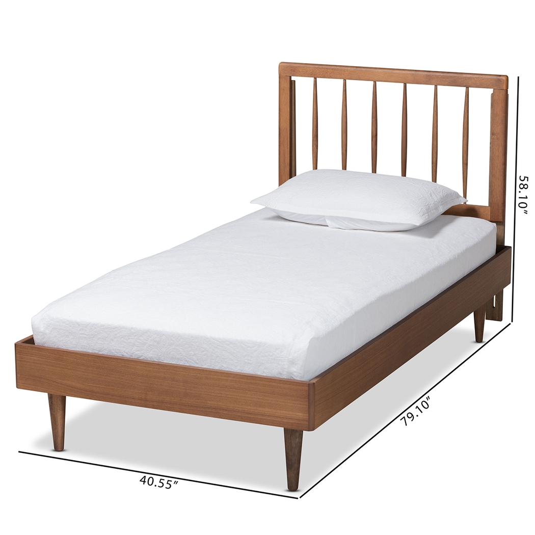Crestbrook Brown Twin Bed - Thumbnail - Image 8
