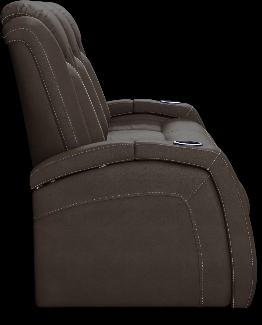 Crestline Brown 2 Pc Living Room with Dual Power Reclining Sofa - Thumbnail - Image 5