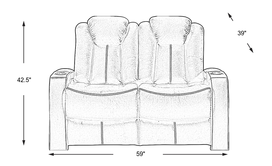 Dimension Image. Please refer to the Dimension Tab on this page for dimension details.