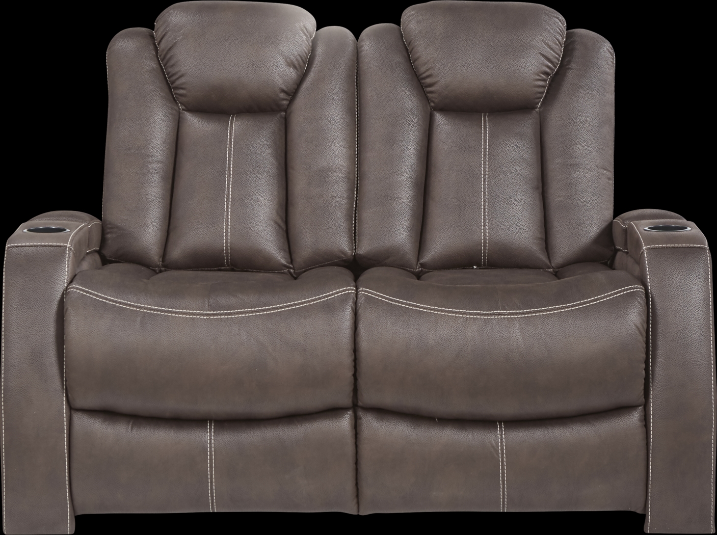 Crestline Chocolate Loveseat - Thumbnail - Image 1