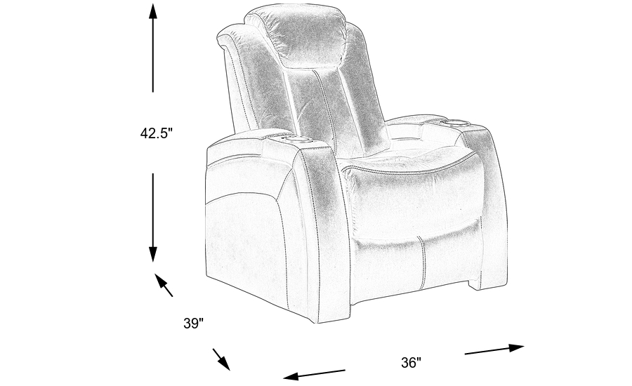 Dimension Image. Please refer to the Dimension Tab on this page for dimension details.