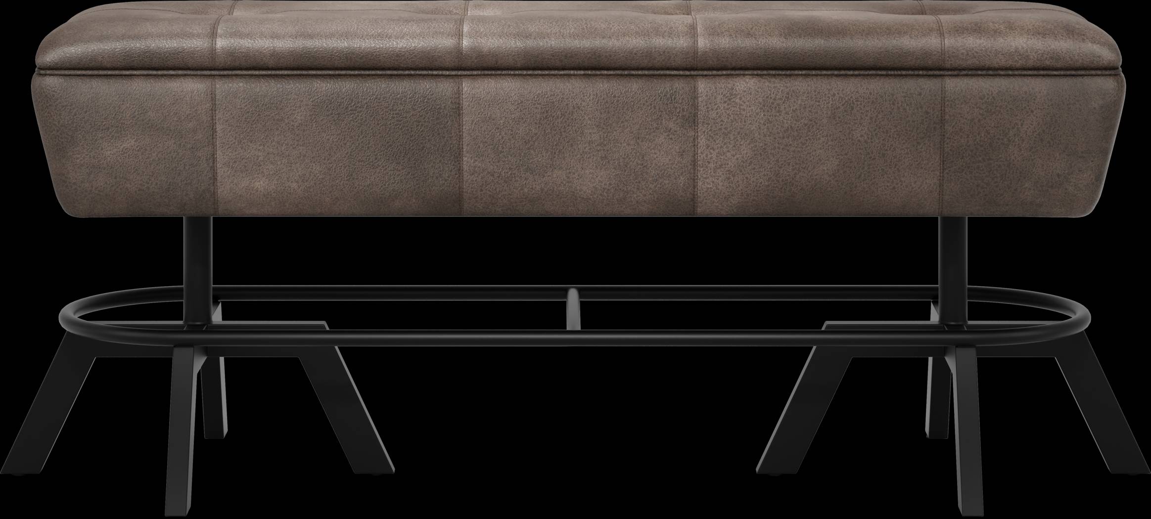 Creston Point Black Counter Height Bench - Thumbnail - Image 2