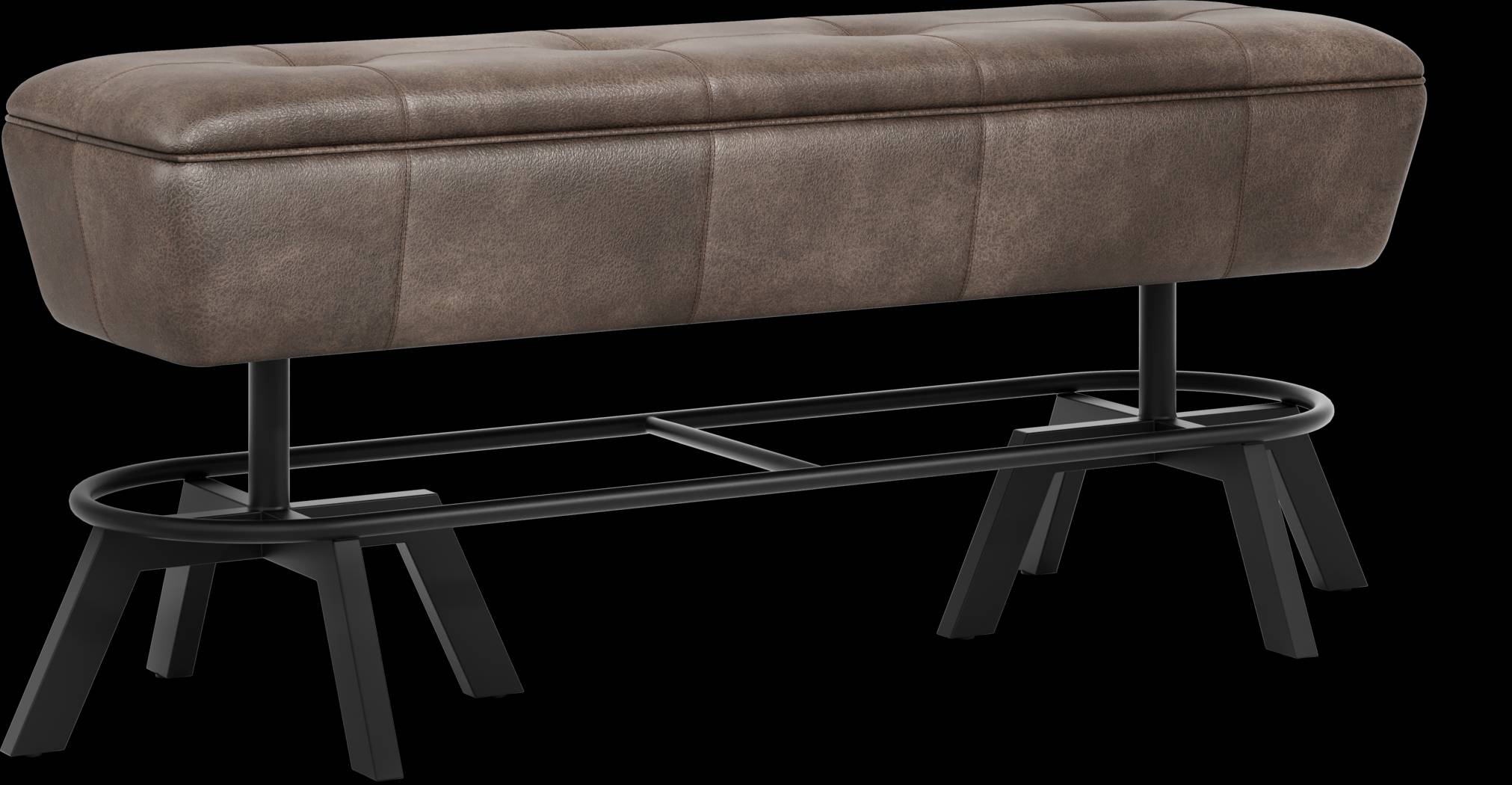 Creston Point Black Counter Height Bench - Thumbnail - Image 1