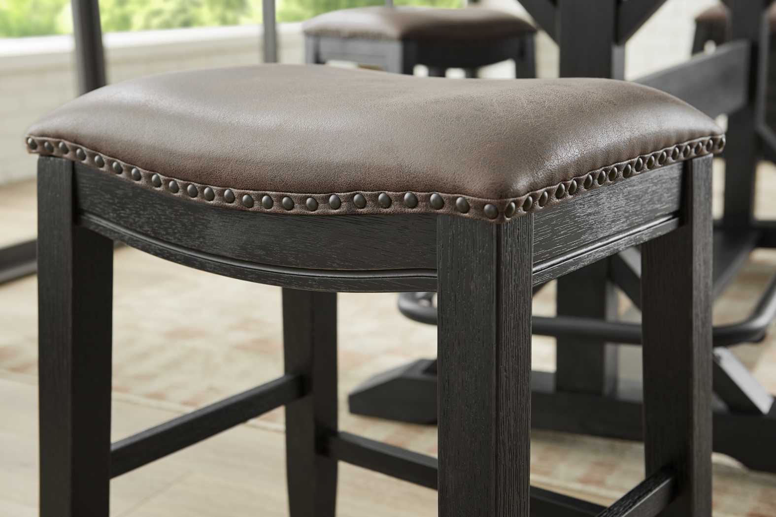 Creston Point Black Kyoto Stool - Thumbnail - Image 3