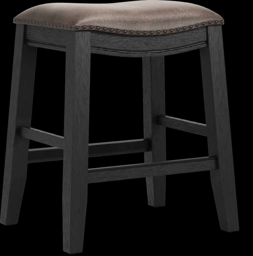 Creston Point Black Kyoto Stool - Thumbnail - Image 1