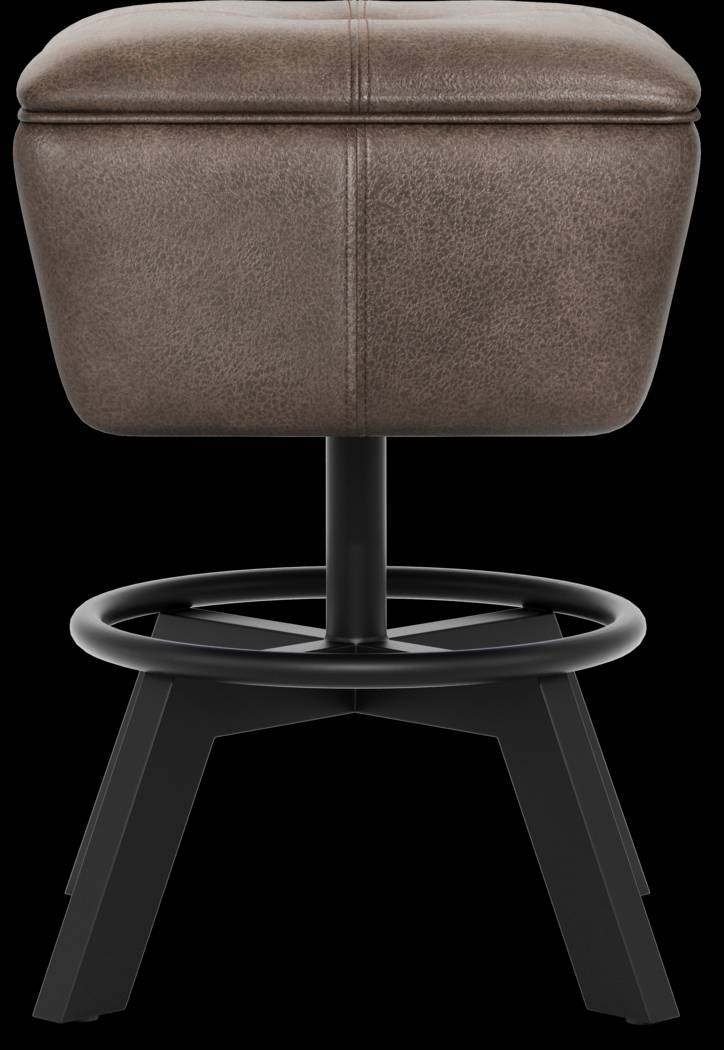 Creston Point Black 5 Pc Counter Height Dining Room with Swivel Counter Height Stools - Thumbnail - Image 5