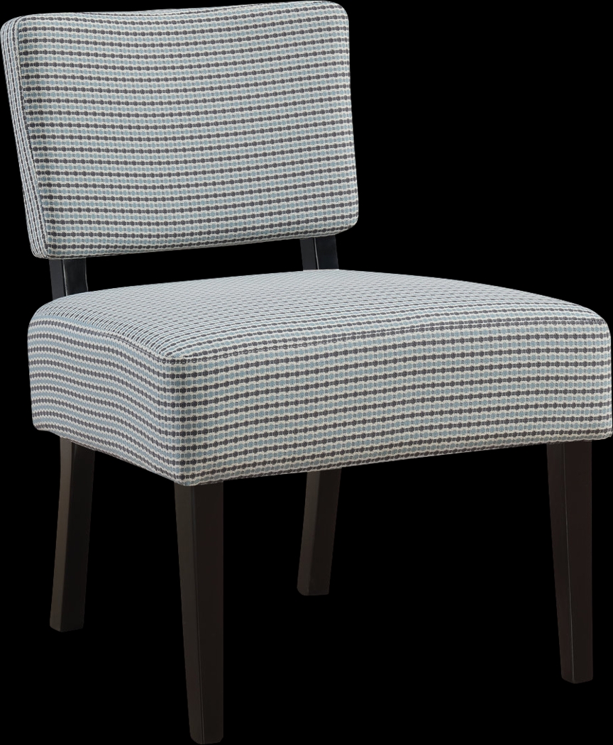 Crestover Light Blue Accent Chair - Thumbnail - Image 1