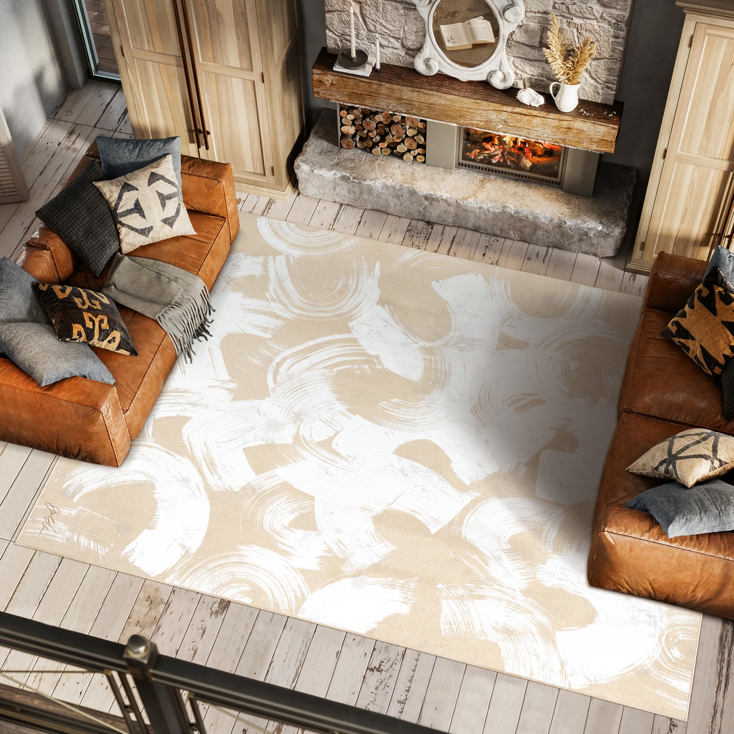 Crestsky Beige 7'7 x 10'5 Rug - Thumbnail - Image 2