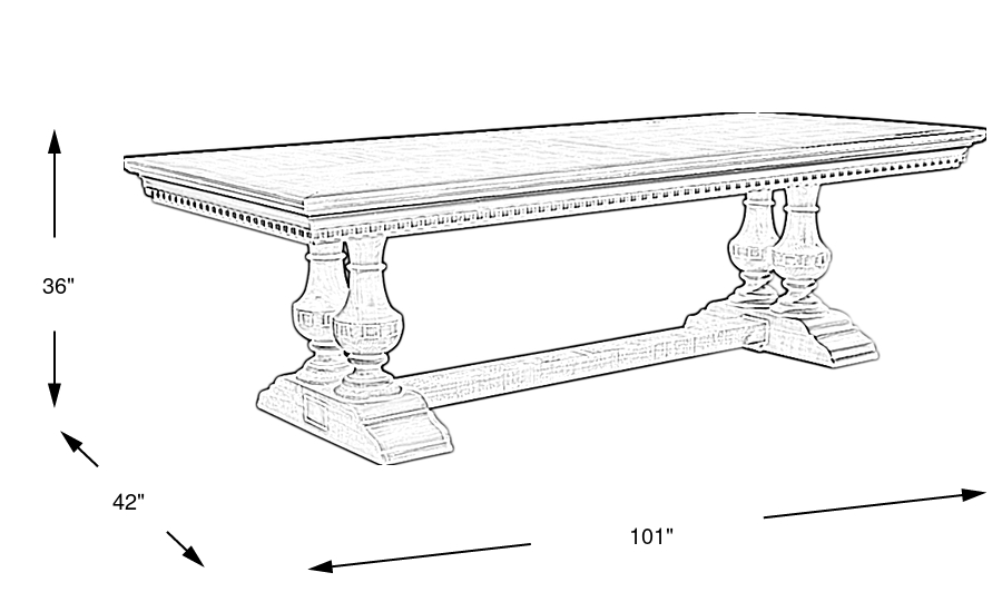 Dimension Image. Please refer to the Dimension Tab on this page for dimension details.